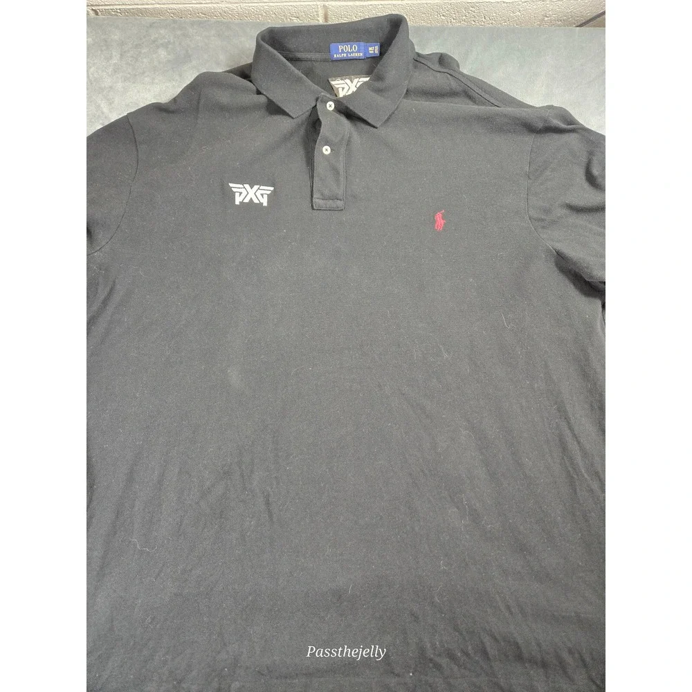 Polo Ralph Lauren Shirt Mens 3XLT PXG Black Short Sleeve Parsons Extreme Golf